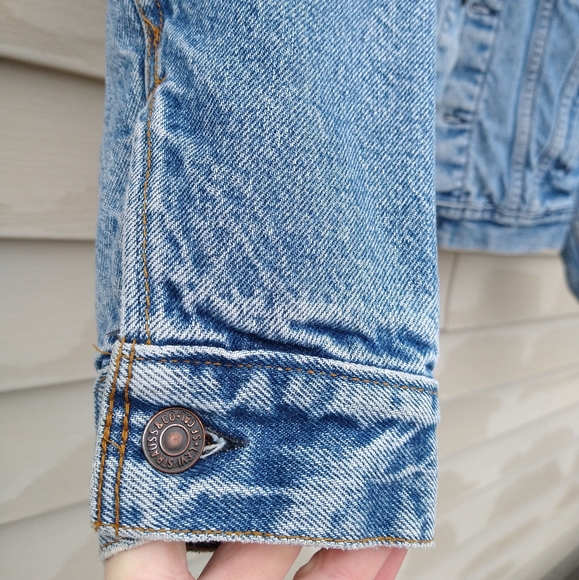 Vintage 80s Blanket Lined Levi's Denim Trucker Jacket - Picture 8 of 11